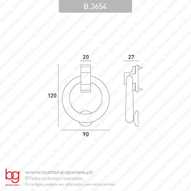 Batentes chamada para portas - LAT�O